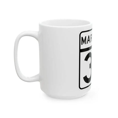 MD Route 36 (Maryland) (Road Sign) White Coffee Mug - Go Mug Yourself