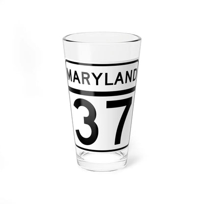 MD Route 37 (Maryland) (Road Sign) Pint Glass 16oz 16oz - Go Mug Yourself