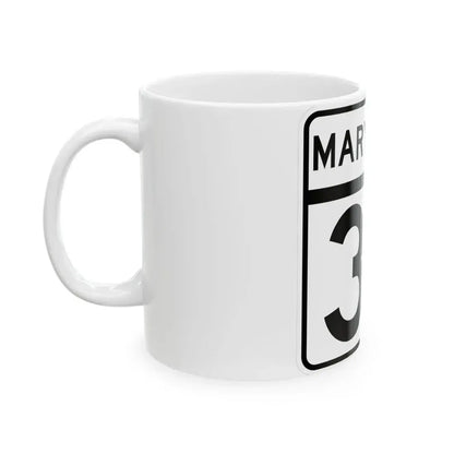MD Route 37 (Maryland) (Road Sign) White Coffee Mug - Go Mug Yourself