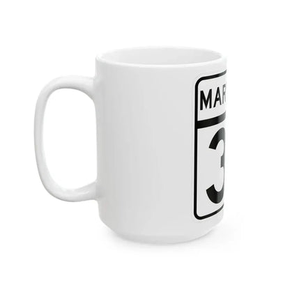 MD Route 37 (Maryland) (Road Sign) White Coffee Mug - Go Mug Yourself