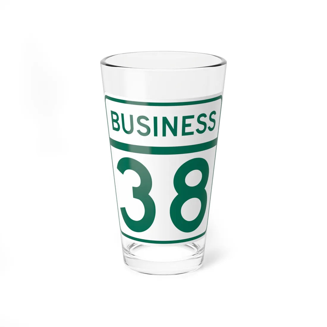 MD Route 38 Business (Maryland) (Road Sign) Pint Glass 16oz - Go Mug Yourself