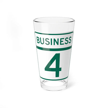 MD Route 4 Business (Maryland) (Road Sign) Pint Glass 16oz 16oz - Go Mug Yourself
