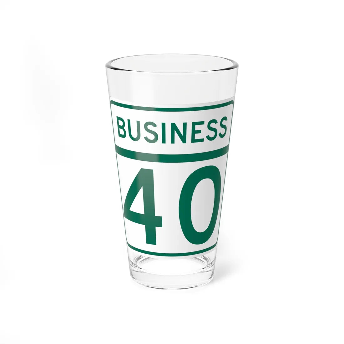 MD Route 40 Business (Maryland) (Road Sign) Pint Glass 16oz 16oz - Go Mug Yourself