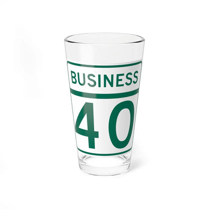 MD Route 40 Business (Maryland) (Road Sign) Pint Glass 16oz 16oz - Go Mug Yourself
