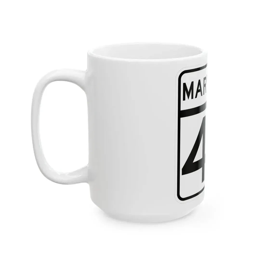 MD Route 40 (Maryland) (Road Sign) White Coffee Mug - Go Mug Yourself