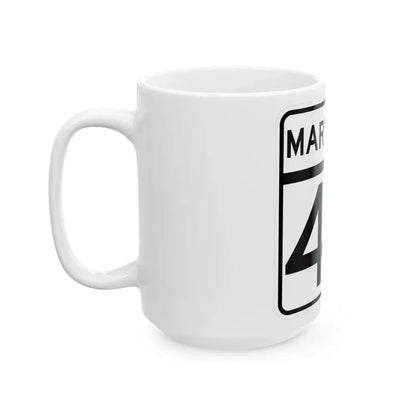 MD Route 40 (Maryland) (Road Sign) White Coffee Mug - Go Mug Yourself