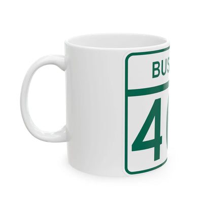 MD Route 404 Business (Maryland) (Road Sign) White Coffee Mug - Go Mug Yourself