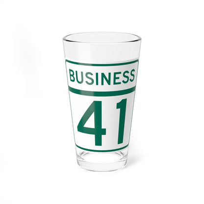 MD Route 41 Business (Maryland) (Road Sign) Pint Glass 16oz 16oz - Go Mug Yourself