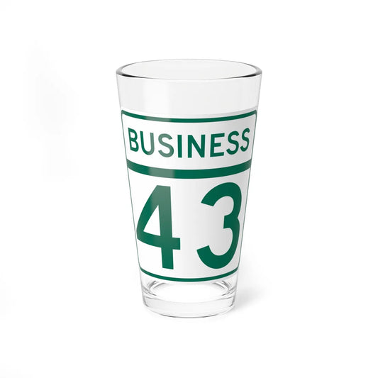 MD Route 43 Business (Maryland) (Road Sign) Pint Glass 16oz 16oz - Go Mug Yourself