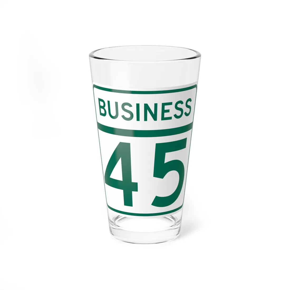 MD Route 45 Business (Maryland) (Road Sign) Pint Glass 16oz 16oz - Go Mug Yourself