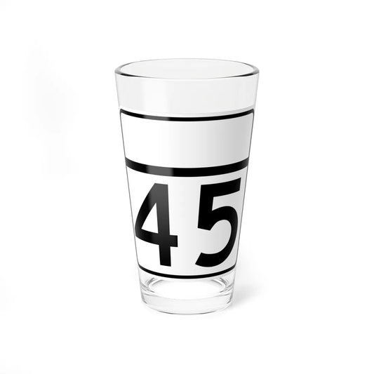 MD Route 45 guide (Maryland) (Road Sign) Pint Glass 16oz 16oz - Go Mug Yourself