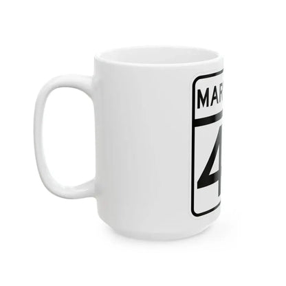 MD Route 46 (Maryland) (Road Sign) White Coffee Mug - Go Mug Yourself