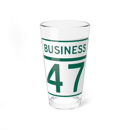 MD Route 47 Business (Maryland) (Road Sign) Pint Glass 16oz 16oz - Go Mug Yourself
