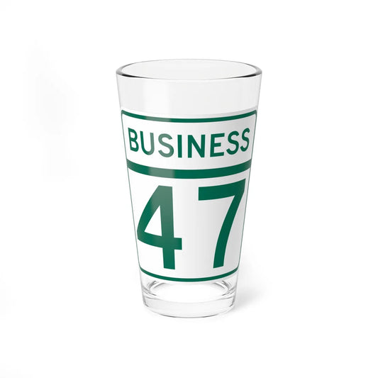 MD Route 47 Business (Maryland) (Road Sign) Pint Glass 16oz 16oz - Go Mug Yourself