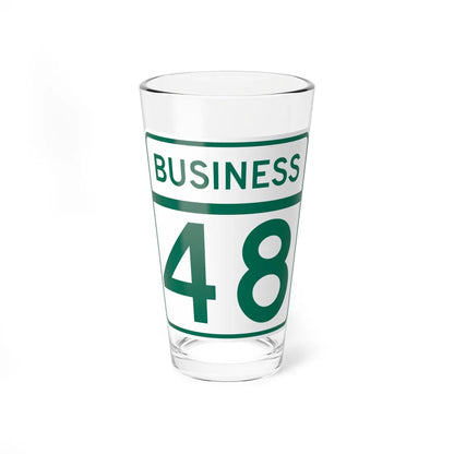 MD Route 48 Business (Maryland) (Road Sign) Pint Glass 16oz 16oz - Go Mug Yourself