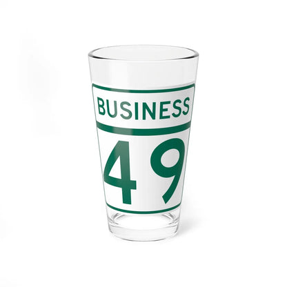MD Route 49 Business (Maryland) (Road Sign) Pint Glass 16oz 16oz - Go Mug Yourself