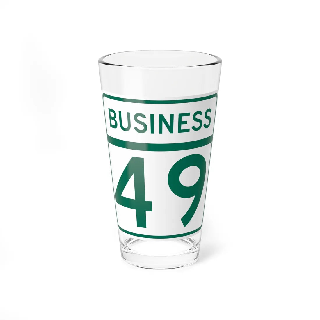 MD Route 49 Business (Maryland) (Road Sign) Pint Glass 16oz - Go Mug Yourself