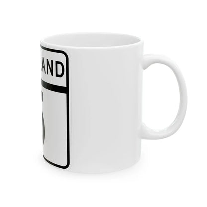 MD Route 5 (Maryland) (Road Sign) White Coffee Mug - Go Mug Yourself