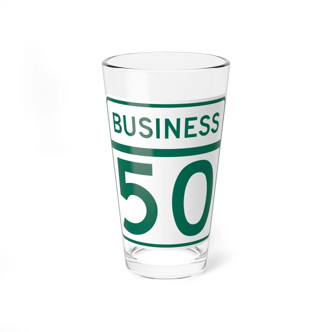 MD Route 50 Business (Maryland) (Road Sign) Pint Glass 16oz 16oz - Go Mug Yourself