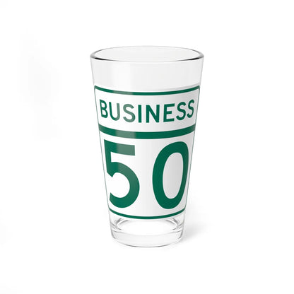 MD Route 50 Business (Maryland) (Road Sign) Pint Glass 16oz 16oz - Go Mug Yourself