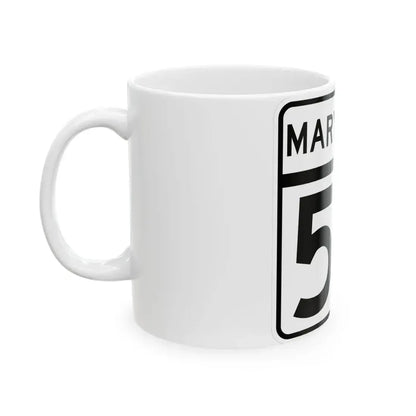 MD Route 50 (Maryland) (Road Sign) White Coffee Mug - Go Mug Yourself
