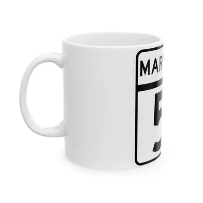 MD Route 51 (Maryland) (Road Sign) White Coffee Mug - Go Mug Yourself