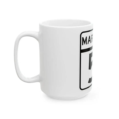 MD Route 51 (Maryland) (Road Sign) White Coffee Mug - Go Mug Yourself