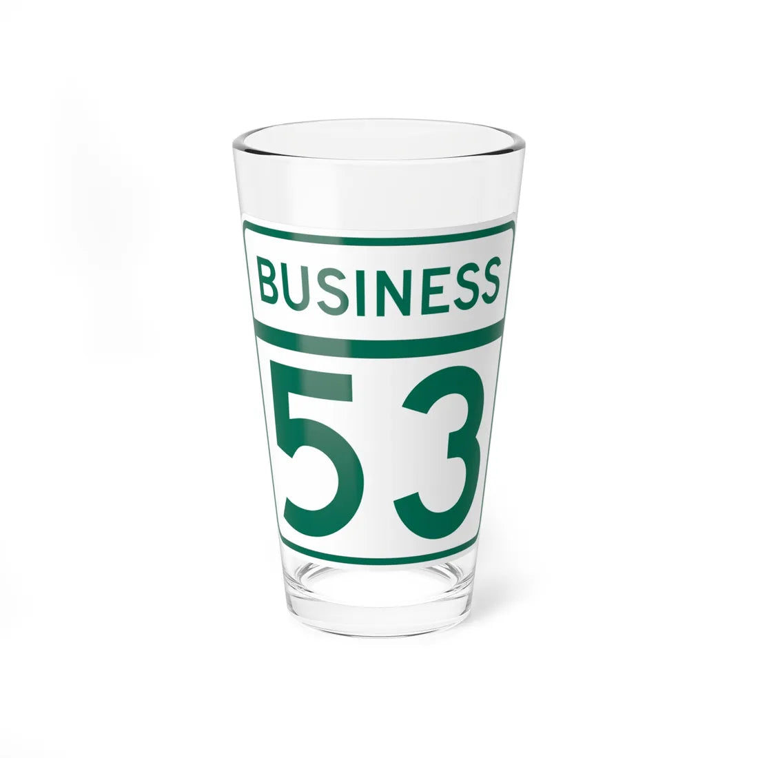 MD Route 53 Business (Maryland) (Road Sign) Pint Glass 16oz 16oz - Go Mug Yourself