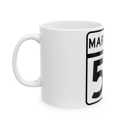 MD Route 53 (Maryland) (Road Sign) White Coffee Mug - Go Mug Yourself