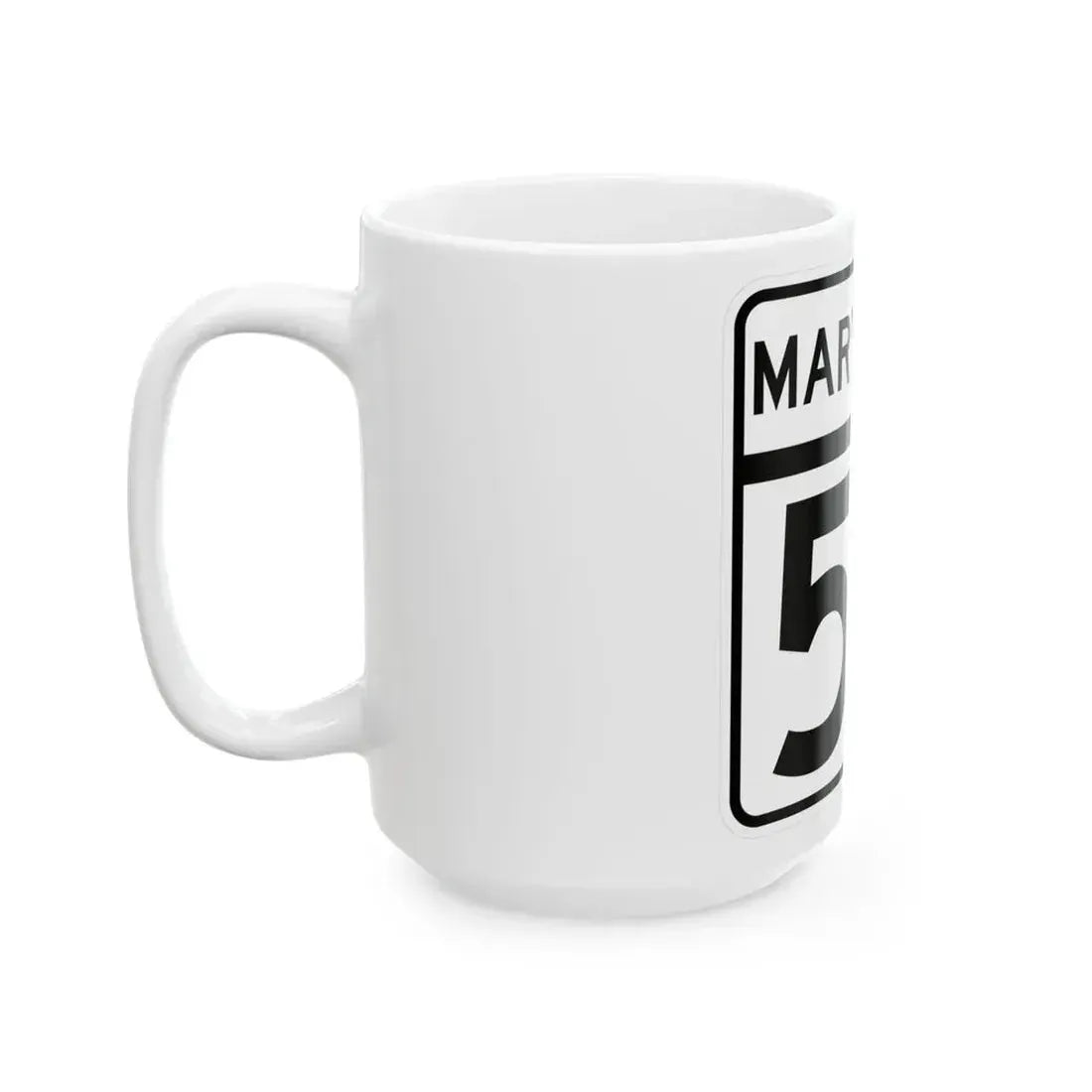 MD Route 53 (Maryland) (Road Sign) White Coffee Mug - Go Mug Yourself