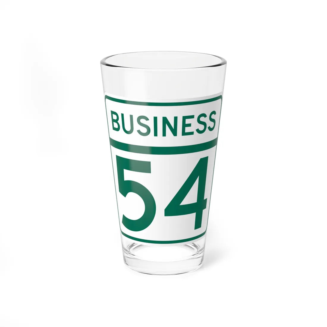 MD Route 54 Business (Maryland) (Road Sign) Pint Glass 16oz 16oz - Go Mug Yourself