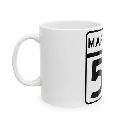 MD Route 54 (Maryland) (Road Sign) White Coffee Mug - Go Mug Yourself