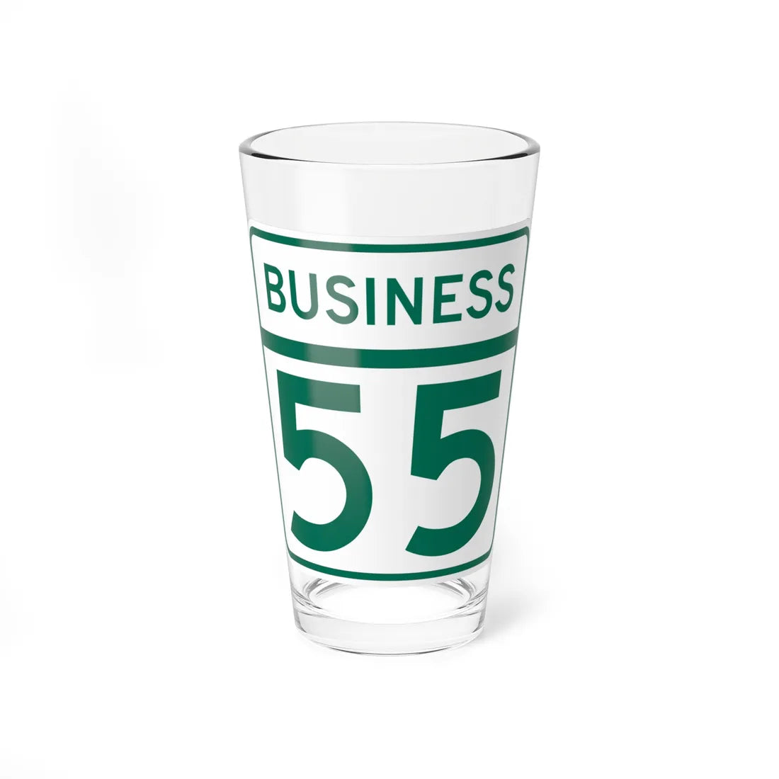 MD Route 55 Business (Maryland) (Road Sign) Pint Glass 16oz 16oz - Go Mug Yourself