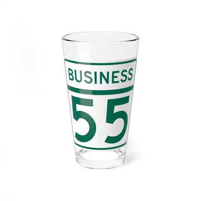 MD Route 55 Business (Maryland) (Road Sign) Pint Glass 16oz 16oz - Go Mug Yourself
