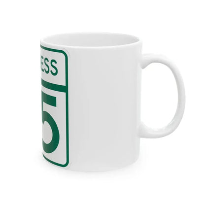 MD Route 55 Business (Maryland) (Road Sign) White Coffee Mug - Go Mug Yourself
