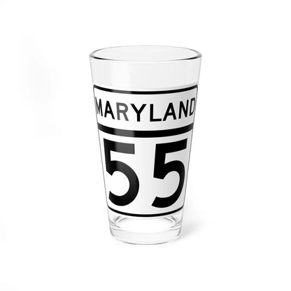 MD Route 55 (Maryland) (Road Sign) Pint Glass 16oz 16oz - Go Mug Yourself