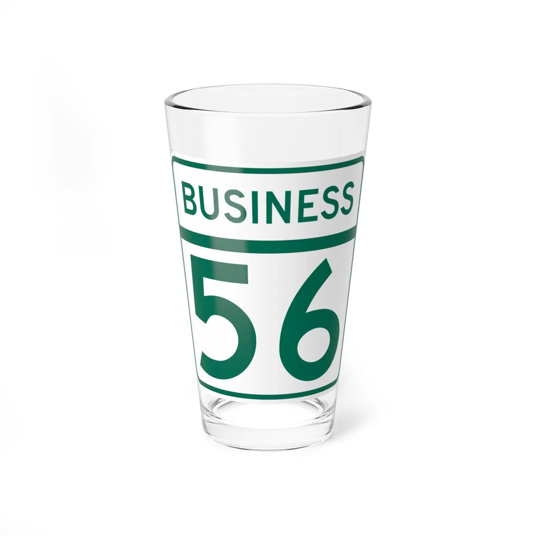 MD Route 56 Business (Maryland) (Road Sign) Pint Glass 16oz 16oz - Go Mug Yourself
