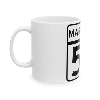 MD Route 57 (Maryland) (Road Sign) White Coffee Mug - Go Mug Yourself