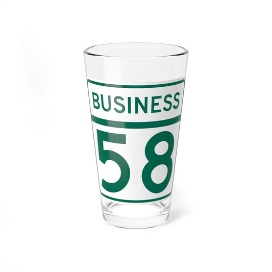 MD Route 58 Business (Maryland) (Road Sign) Pint Glass 16oz 16oz - Go Mug Yourself