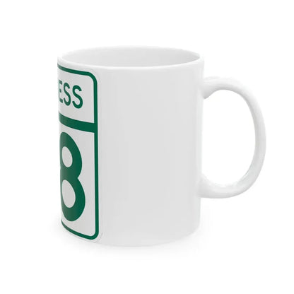MD Route 58 Business (Maryland) (Road Sign) White Coffee Mug - Go Mug Yourself