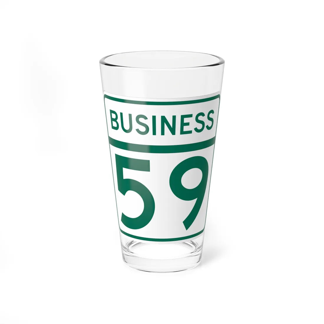 MD Route 59 Business (Maryland) (Road Sign) Pint Glass 16oz 16oz - Go Mug Yourself