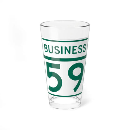 MD Route 59 Business (Maryland) (Road Sign) Pint Glass 16oz 16oz - Go Mug Yourself