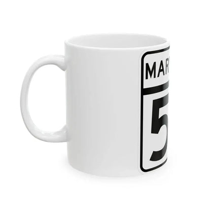 MD Route 59 (Maryland) (Road Sign) White Coffee Mug - Go Mug Yourself