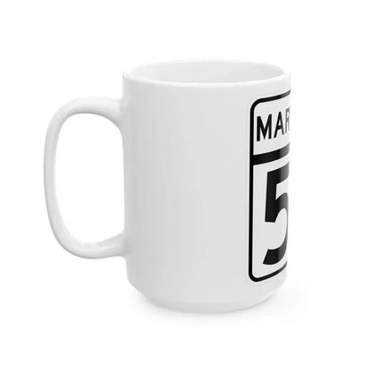 MD Route 59 (Maryland) (Road Sign) White Coffee Mug - Go Mug Yourself
