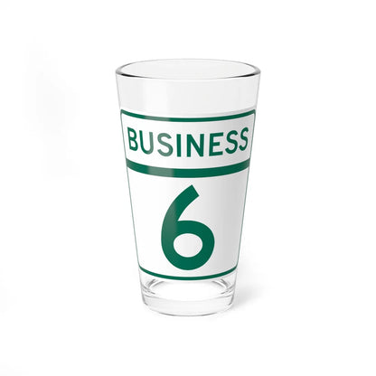 MD Route 6 Business (Maryland) (Road Sign) Pint Glass 16oz 16oz - Go Mug Yourself