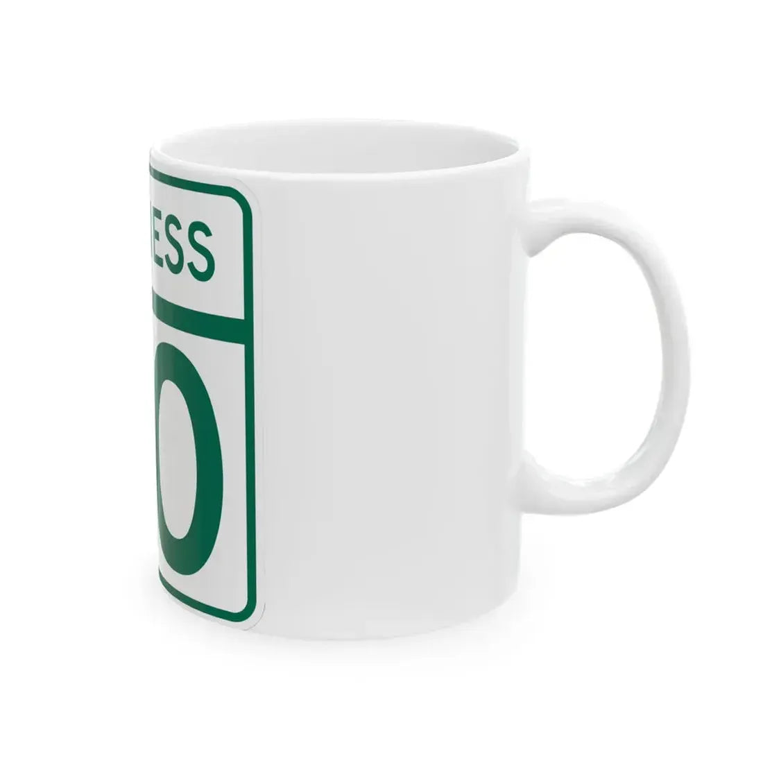MD Route 60 Business (Maryland) (Road Sign) White Coffee Mug - Go Mug Yourself