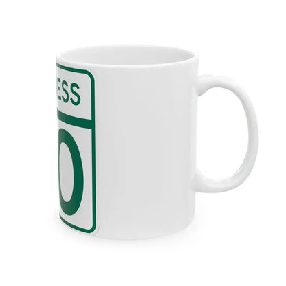 MD Route 60 Business (Maryland) (Road Sign) White Coffee Mug - Go Mug Yourself