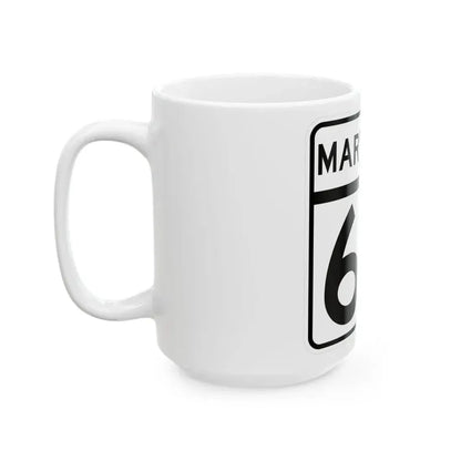 MD Route 60 (Maryland) (Road Sign) White Coffee Mug - Go Mug Yourself