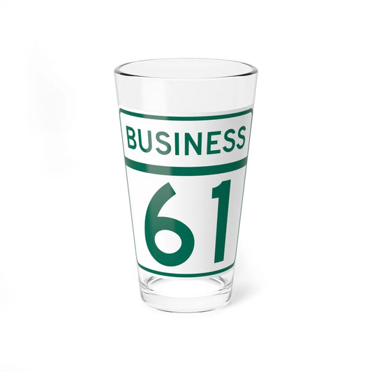 MD Route 61 Business (Maryland) (Road Sign) Pint Glass 16oz 16oz - Go Mug Yourself