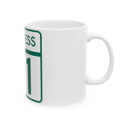 MD Route 61 Business (Maryland) (Road Sign) White Coffee Mug - Go Mug Yourself